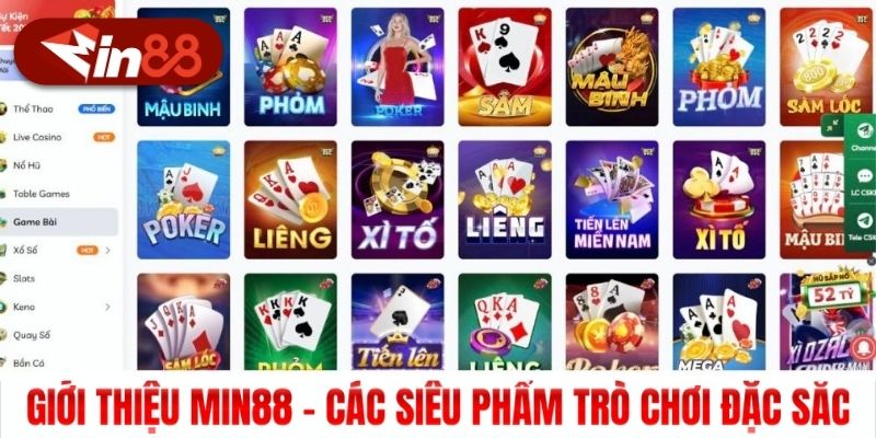 Giới thiệu Min88 - Các siêu phẩm trò chơi đặc sắc